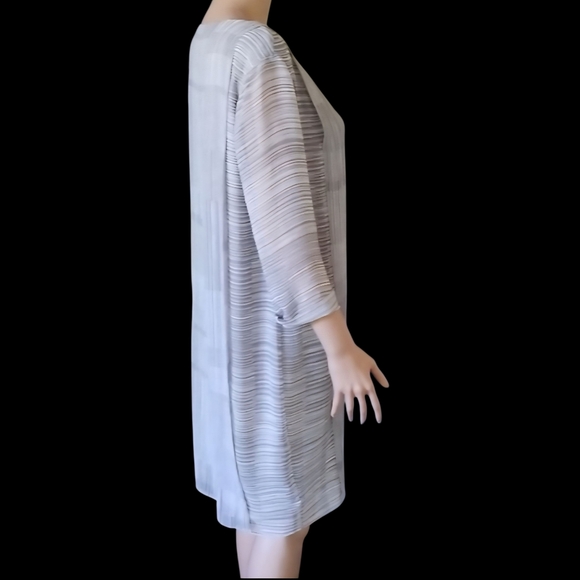 H By Halston Vintage Lightweight Tunic Summer Dress / Sz XS / Grey - Picture 5 of 16